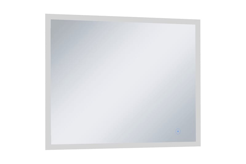 Badrumsspegel LED med touch-sensor 80x60 cm - Silver - Badrumsspegel