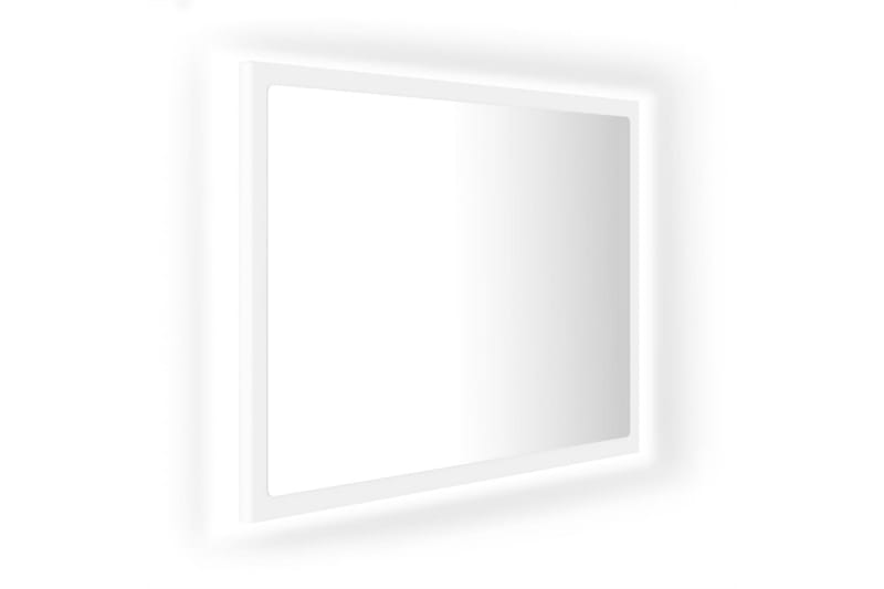 Badrumsspegel med LED vit 60x8,5x37 cm spånskiva - Vit - Badrumsspegel med belysning - Spegel - Badrumsspegel