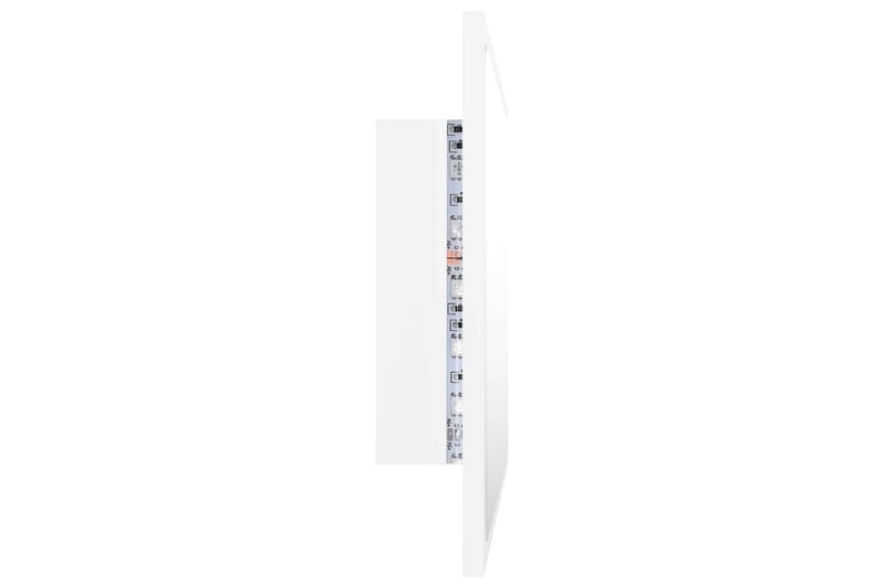 Badrumsspegel med LED vit 60x8,5x37 cm spånskiva - Vit - Badrumsspegel med belysning - Spegel - Badrumsspegel