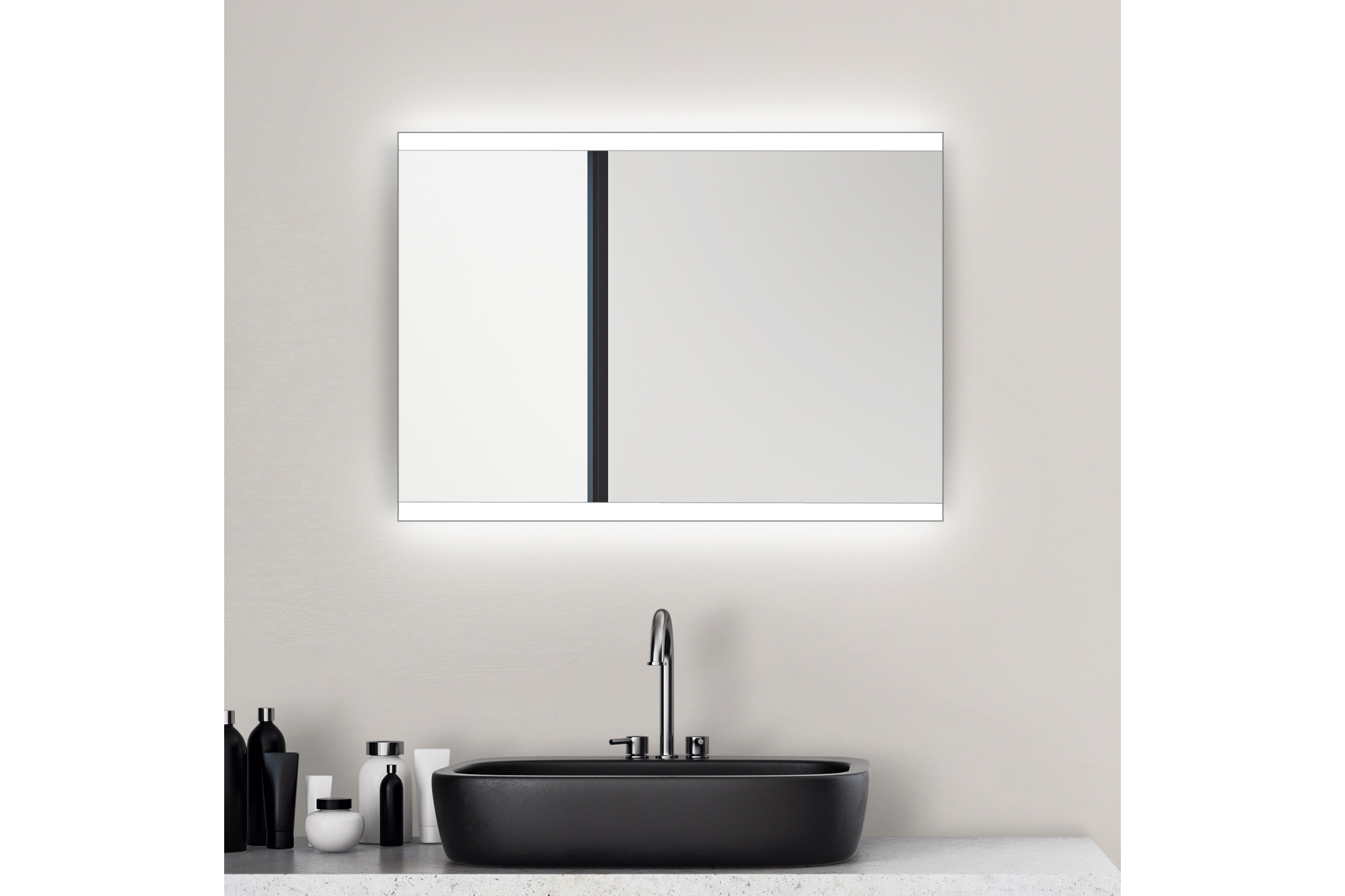Badrumsspegel Stockhyltan 70 cm LED-belysning