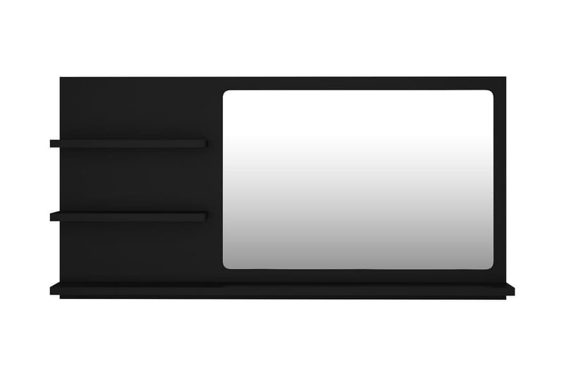 Badrumsspegel svart 90x10,5x45 cm spånskiva - Svart - Spegel - Badrumsspegel