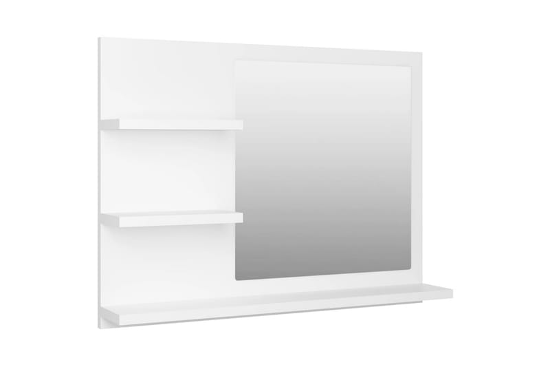 Badrumsspegel vit 60x10,5x45 cm spånskiva - Vit - Spegel - Badrumsspegel