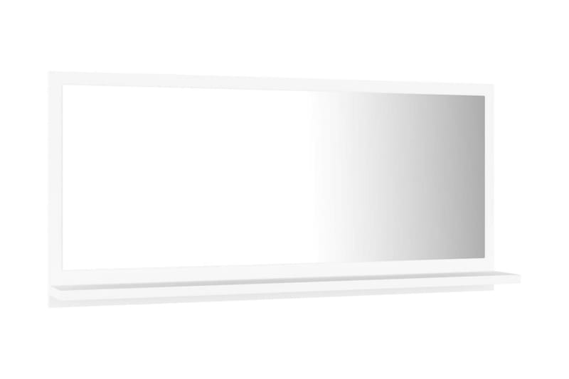 Badrumsspegel vit 80x10,5x37 cm spånskiva - Vit - Spegel - Badrumsspegel