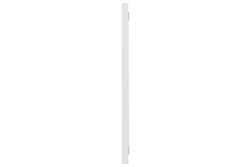 Badrumsspegel vit högglans 100x1,5x37 cm spånskiva - Vit - Spegel - Badrumsspegel