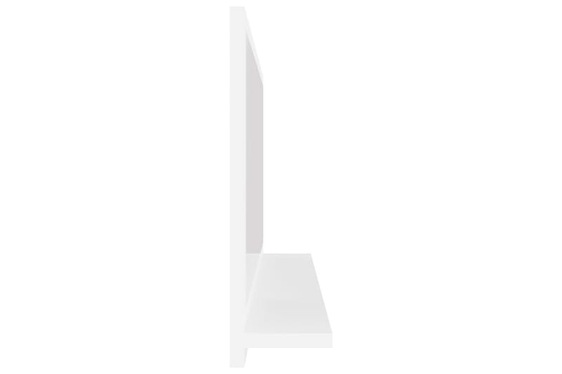 Badrumsspegel vit högglans 80x10,5x37 cm spånskiva - Vit - Spegel - Badrumsspegel