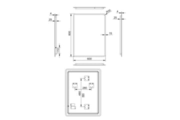 Dalkarl Spegel 80x60 cm - Silver - Inredning - Badrumsinredning - Badrumsspegel