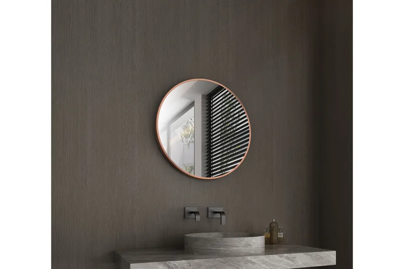 Digerberget Spegel 60 cm Rund - Koppar - Inredning - Badrumsinredning - Badrumsspegel