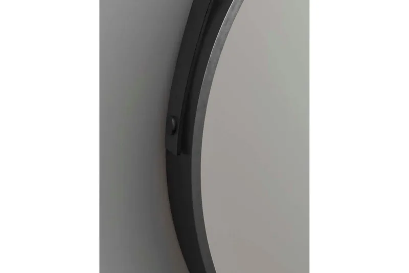 Djupqvior Spegel 55x55 cm Rund - Svart/Guld - Inredning - Badrumsinredning - Badrumsspegel