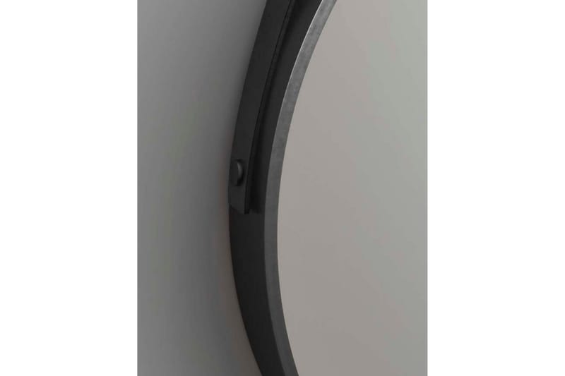 Djupqvior Spegel 55x55 cm Rund - Svart/Guld - Inredning - Badrumsinredning - Badrumsspegel