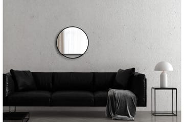 Gottsätter Spegel 60 cm Rund - Svart - Inredning - Badrumsinredning - Badrumsspegel
