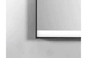 Knutby Badrumsspegel 80x60 cm LED-belysning - Svart - Inredning - Badrumsinredning - Badrumsspegel