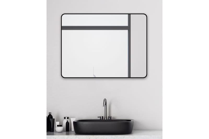 Knutby Väggspegel 60 cm - Svart - Inredning - Badrumsinredning - Badrumsspegel