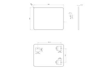 Knutby Väggspegel 60 cm - Svart - Inredning - Badrumsinredning - Badrumsspegel