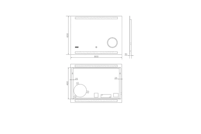 Kolerud Spegel 80x60 cm - Silver - Inredning - Badrumsinredning - Badrumsspegel