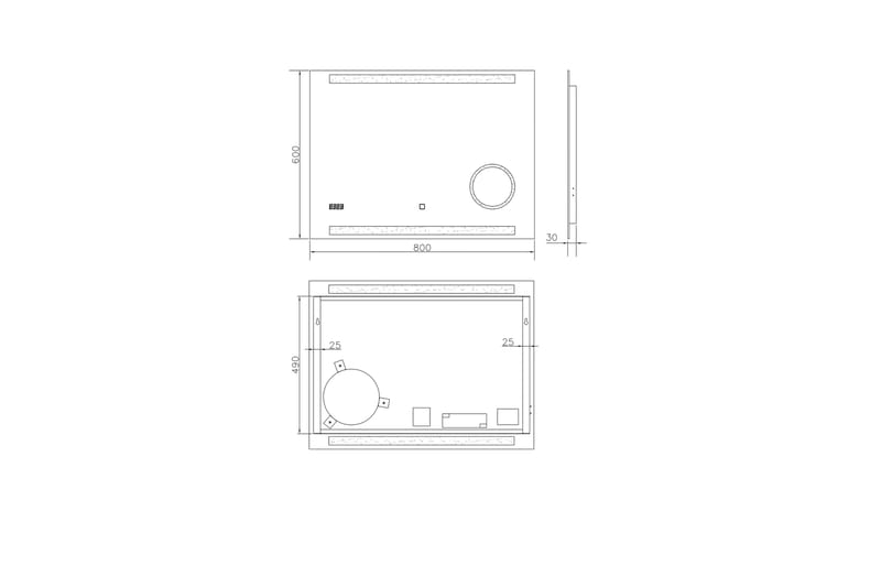 Kolerud Spegel 80x60 cm - Silver - Inredning - Badrumsinredning - Badrumsspegel