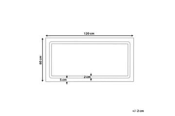 Badrumsspegel med LED Benouville - Inredning - Badrumsinredning - Badrumsspegel