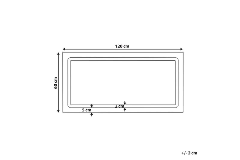Badrumsspegel med LED Benouville - Inredning - Badrumsinredning - Badrumsspegel
