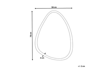 Badrumsspegel med LED Bethune - Inredning - Badrumsinredning - Badrumsspegel