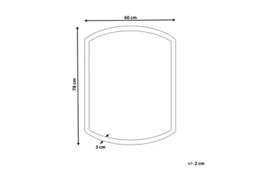 Badrumsspegel med LED Beziers - Inredning - Badrumsinredning - Badrumsspegel