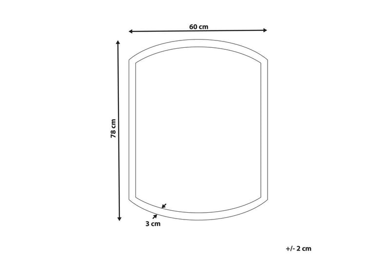 Badrumsspegel med LED Beziers - Inredning - Badrumsinredning - Badrumsspegel