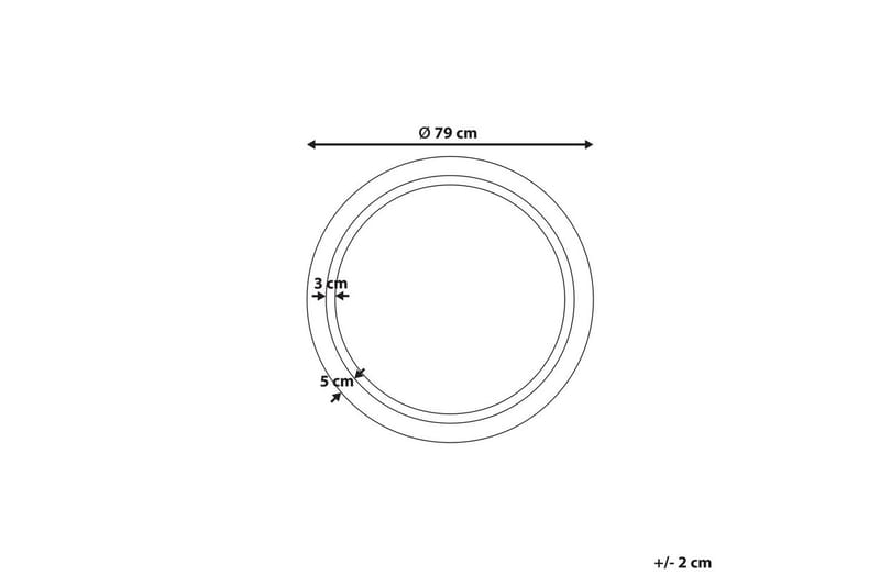 Badrumsspegel med LED Courseulles - Inredning - Badrumsinredning - Badrumsspegel