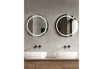 Badrumsspegel med LED Courseulles - Inredning - Badrumsinredning - Badrumsspegel