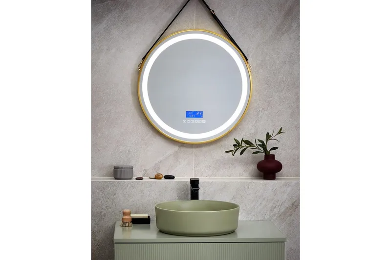 Badrumsspegel med LED Darois - Inredning - Badrumsinredning - Badrumsspegel