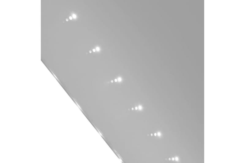 Badrumsspegel med LED-lampor 50x60 cm (LxH) - Silver - Spegel - Badrumsspegel