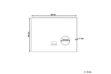 Badrumsspegel med LED Montaron - Inredning - Badrumsinredning - Badrumsspegel