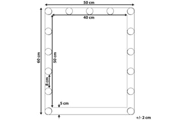 Badrumsspegel med LED Odenas - Inredning - Badrumsinredning - Badrumsspegel