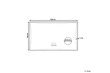 Badrumsspegel med LED Onlay - Inredning - Badrumsinredning - Badrumsspegel