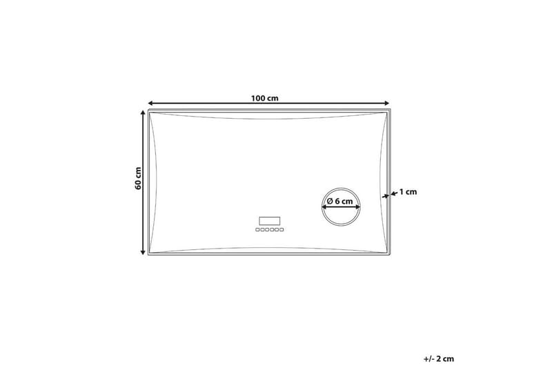 Badrumsspegel med LED Onlay - Inredning - Badrumsinredning - Badrumsspegel