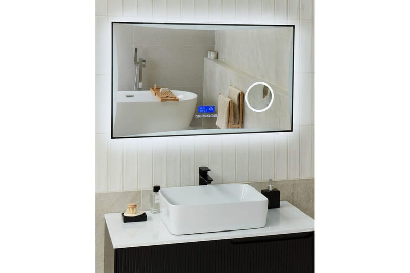 Badrumsspegel med LED Onlay - Inredning - Badrumsinredning - Badrumsspegel