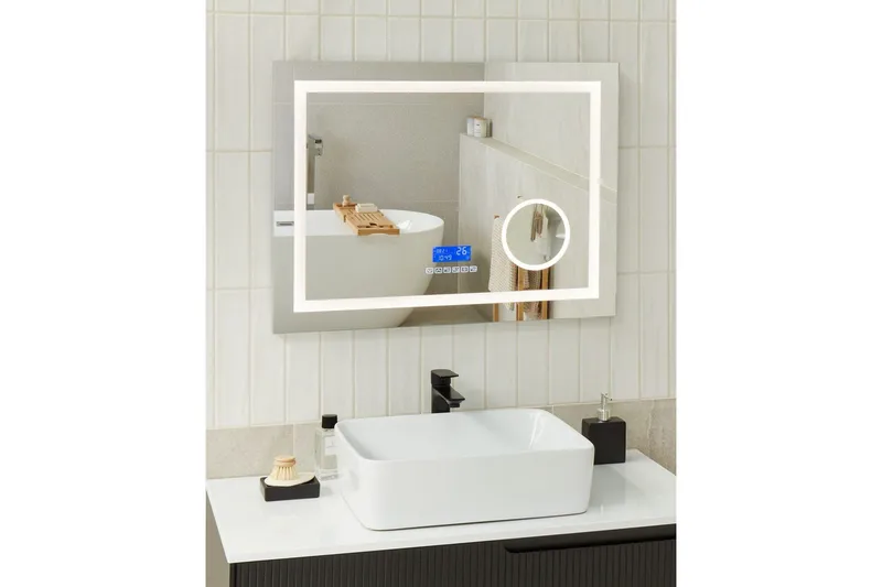Badrumsspegel med LED Thaix - Inredning - Badrumsinredning - Badrumsspegel