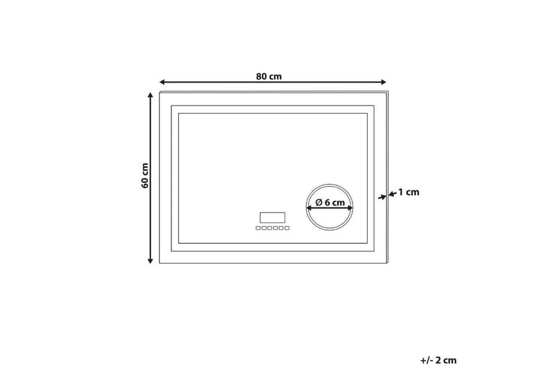 Badrumsspegel med LED Thaix - Inredning - Badrumsinredning - Badrumsspegel