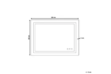 Badrumsspegel med LED Prenois - Inredning - Badrumsinredning - Badrumsspegel
