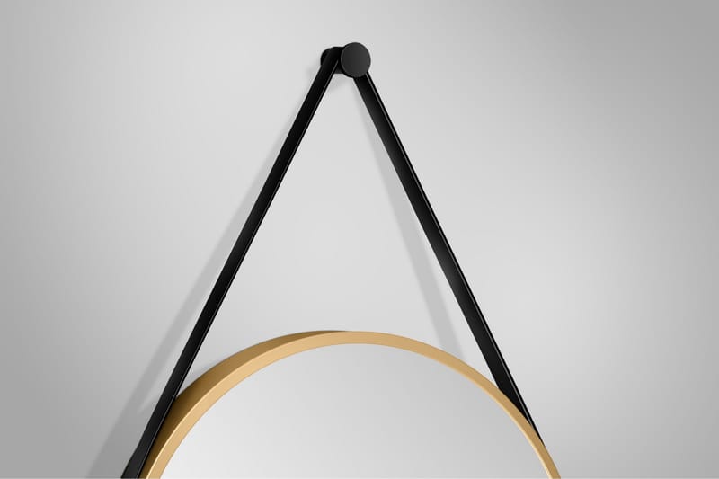 Nävesta Spegel 50 cm Rund - Guld - Inredning - Badrumsinredning - Badrumsspegel