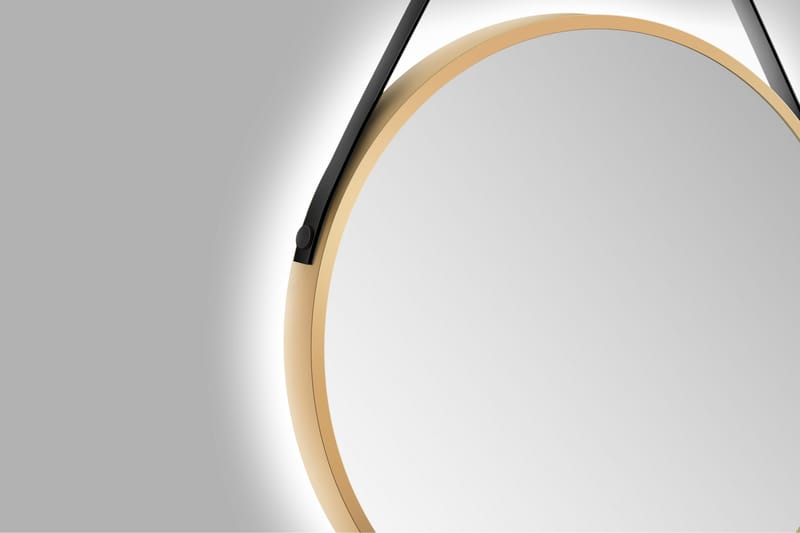 Nävesta Spegel 50 cm Rund - Guld - Inredning - Badrumsinredning - Badrumsspegel