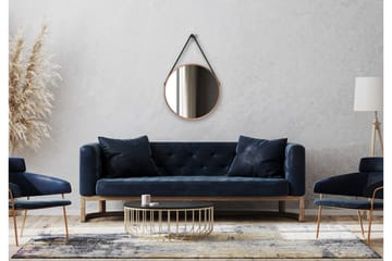 Nävesta Spegel 50 cm Rund - Koppar - Inredning - Badrumsinredning - Badrumsspegel