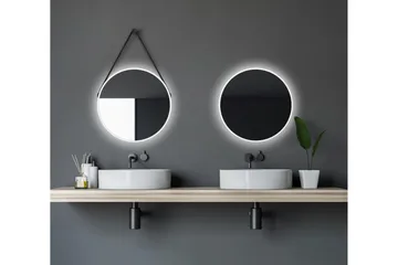 Nävesta Spegel 50 cm Rund - Vit - Inredning - Badrumsinredning - Badrumsspegel
