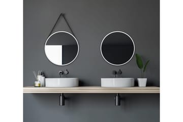 Nävesta Spegel 50 cm Rund - Vit - Inredning - Badrumsinredning - Badrumsspegel