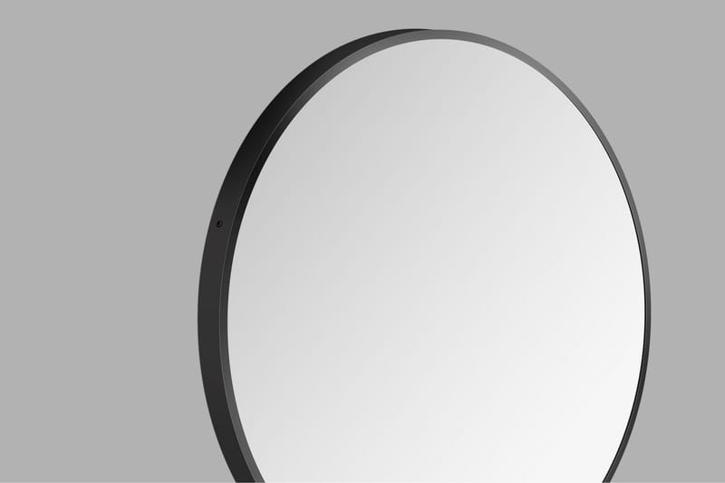 Nävesta Spegel 80 cm Rund - Svart - Inredning - Badrumsinredning - Badrumsspegel