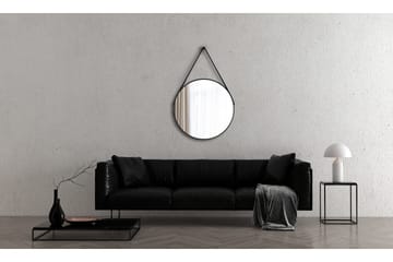 Nävesta Spegel 80 cm Rund - Svart - Inredning - Badrumsinredning - Badrumsspegel