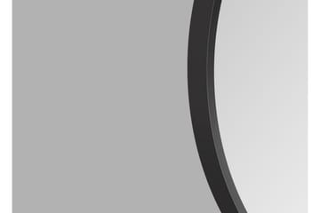 Nävesta Spegel 80 cm Rund - Svart - Inredning - Badrumsinredning - Badrumsspegel