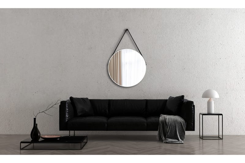 Nävesta Spegel 80 cm Rund - Vit - Inredning - Badrumsinredning - Badrumsspegel