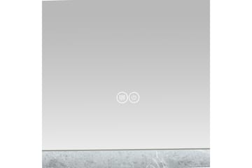 Rektangulär badrumsspegel med LED-belysning 100x80 cm Vit - Lyfco - Inredning - Badrumsinredning - Badrumsspegel
