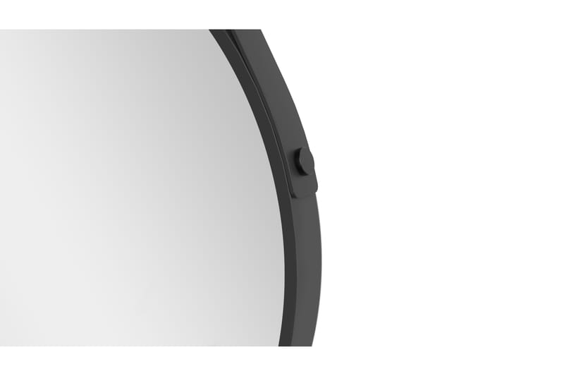 Spegel Almunge 50 cm Rund - Svart - Badrumsspegel - Spegel