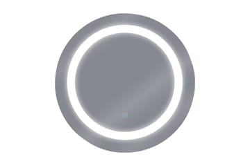 Spegel Cemre LED Rund 58x58 cm - Silver - Inredning - Badrumsinredning - Badrumsspegel