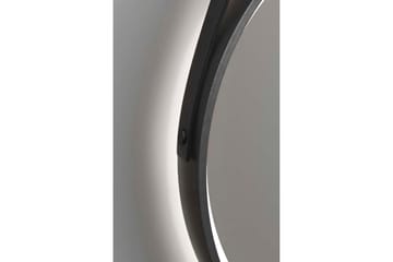 Spegel Eskildstorp 55 cm Rund LED-belysning - Svart|Guld - Inredning - Badrumsinredning - Badrumsspegel