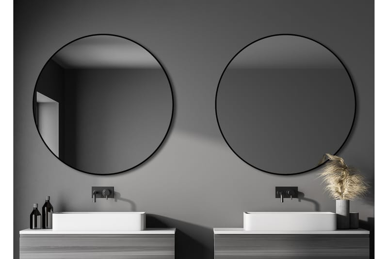 Spegel Linka 120 cm - Svart - Badrumsspegel - Spegel